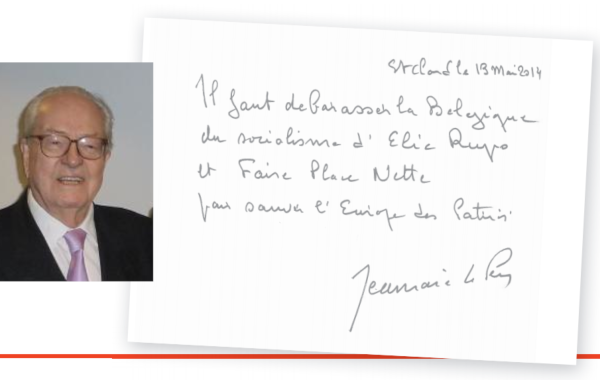 Jean-Marie Le Pen - Soutien Faire Place Nette