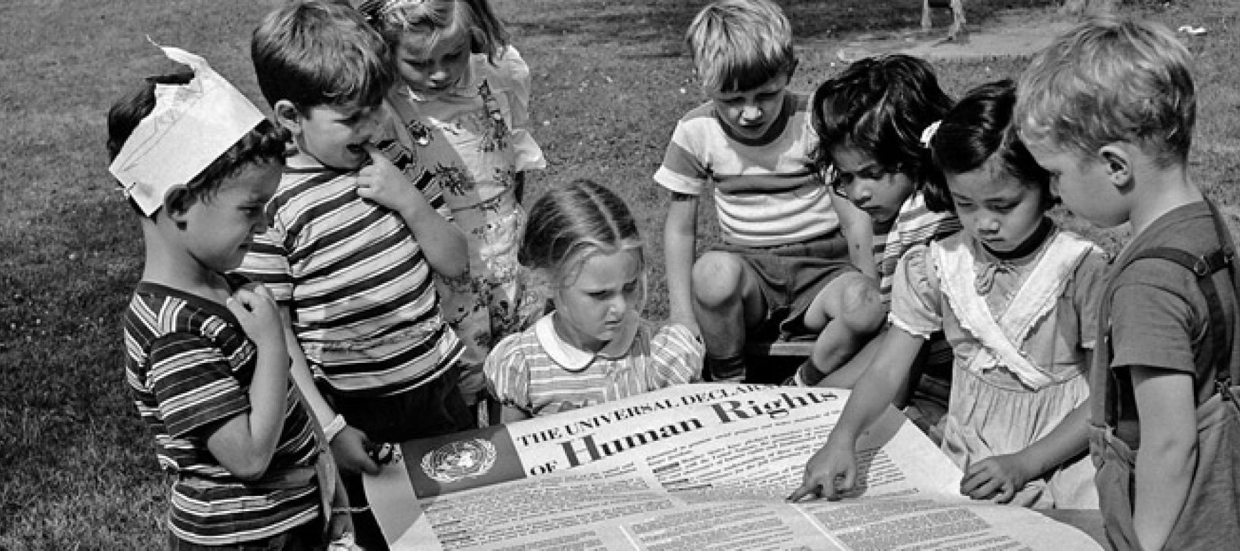 December 1950 United Nations International Nursery School, New York: children of United Nations staff